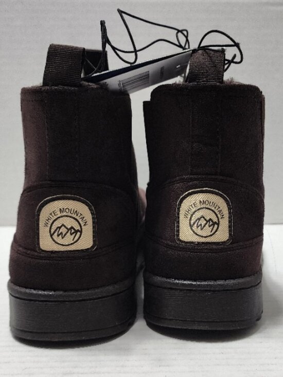 New White Mountain Isleworth Dark Brown Boot - Faux Suede & Fur - Size 13 main image 6